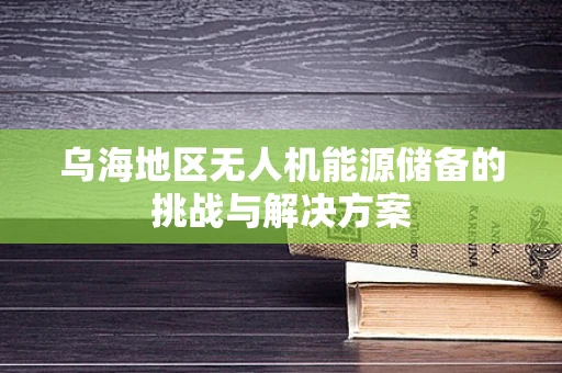 乌海地区无人机能源储备的挑战与解决方案