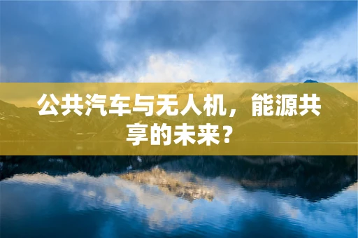 公共汽车与无人机，能源共享的未来？