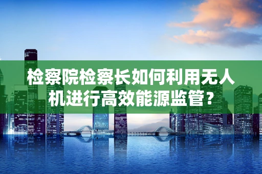 检察院检察长如何利用无人机进行高效能源监管？
