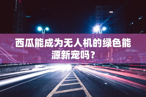 西瓜能成为无人机的绿色能源新宠吗？