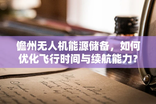 儋州无人机能源储备，如何优化飞行时间与续航能力？