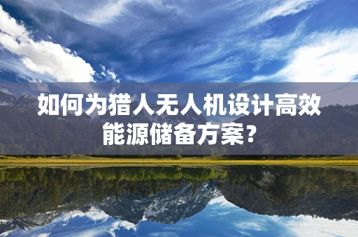如何为猎人无人机设计高效能源储备方案？