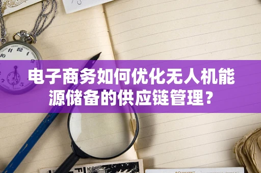 电子商务如何优化无人机能源储备的供应链管理？