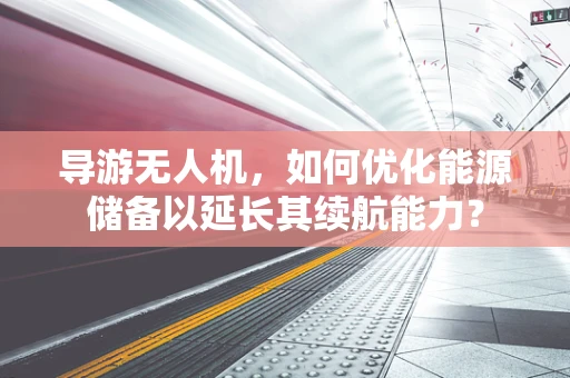 导游无人机，如何优化能源储备以延长其续航能力？