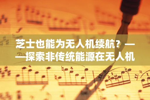 芝士也能为无人机续航？——探索非传统能源在无人机能源储备中的应用