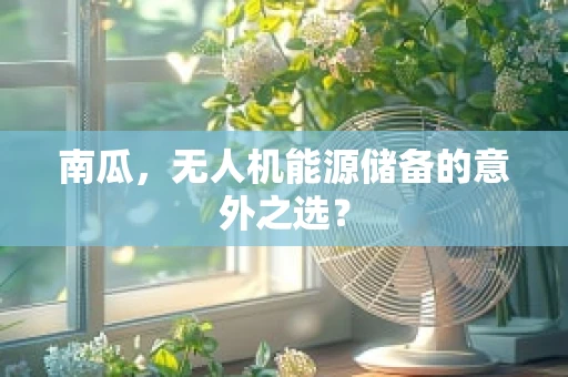 南瓜，无人机能源储备的意外之选？