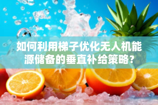 如何利用梯子优化无人机能源储备的垂直补给策略？