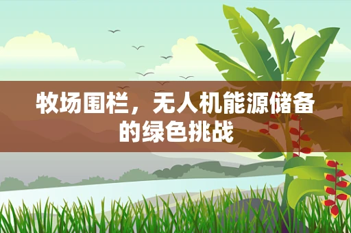 牧场围栏，无人机能源储备的绿色挑战