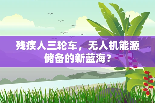 残疾人三轮车，无人机能源储备的新蓝海？