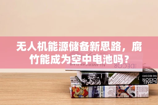 无人机能源储备新思路，腐竹能成为空中电池吗？