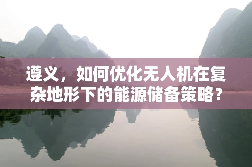 遵义，如何优化无人机在复杂地形下的能源储备策略？