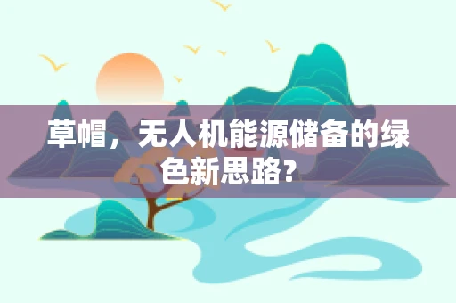 草帽，无人机能源储备的绿色新思路？