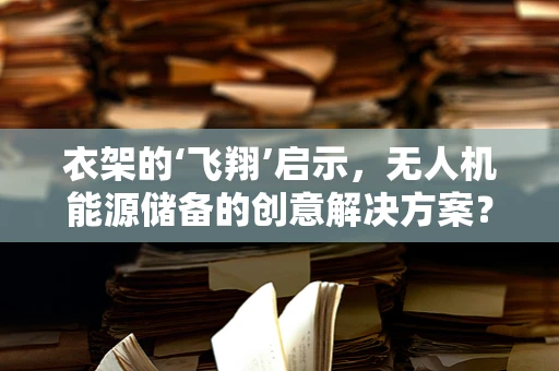 衣架的‘飞翔’启示，无人机能源储备的创意解决方案？