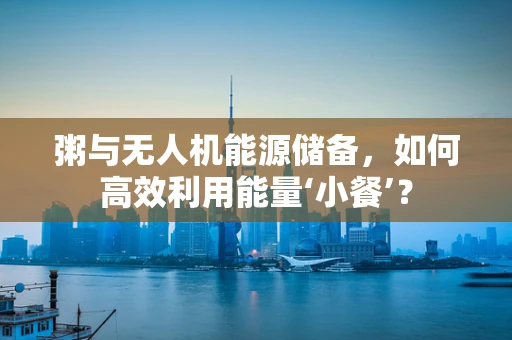 粥与无人机能源储备，如何高效利用能量‘小餐’？