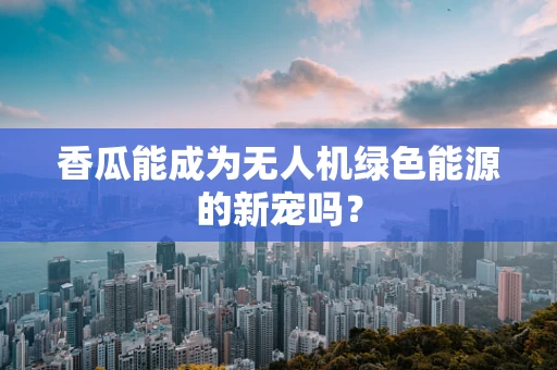 香瓜能成为无人机绿色能源的新宠吗？
