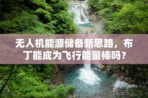 无人机能源储备新思路，布丁能成为飞行能量棒吗？