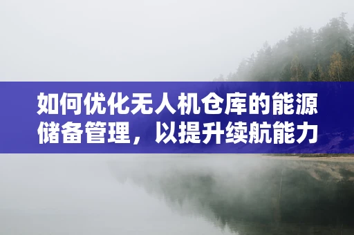 如何优化无人机仓库的能源储备管理，以提升续航能力？