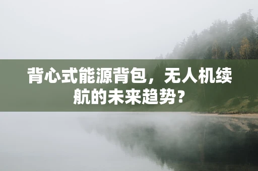 背心式能源背包，无人机续航的未来趋势？