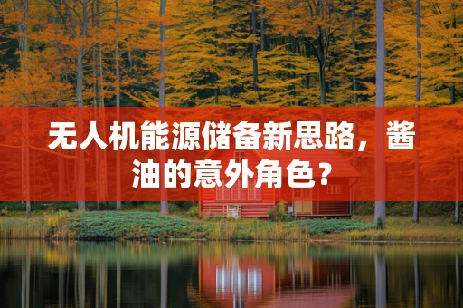 无人机能源储备新思路，酱油的意外角色？