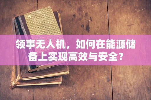 领事无人机，如何在能源储备上实现高效与安全？