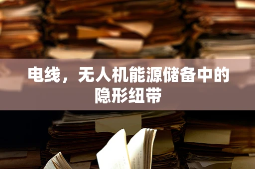 电线，无人机能源储备中的隐形纽带